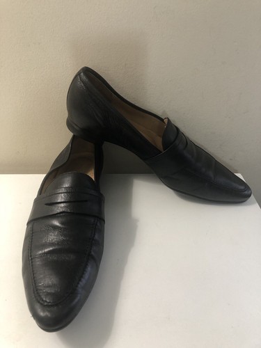 Eliot zed Black Soft Leather Pointy Loafer Flats Women's Size 39 - Picture 4 of 22