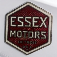 1926 Essex Motors Emblem Radiator Grille Shell Badge Detroit Usa Octagon Super