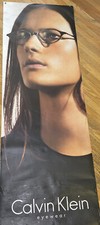 pre-owned calvin Klein eye glasses 2 side poster 72  X24  