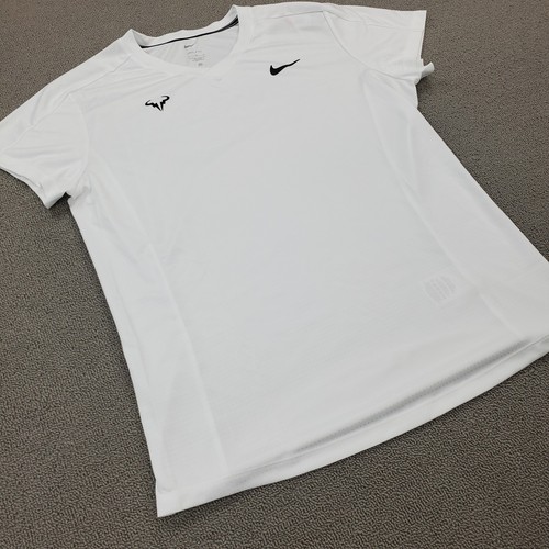 Nike Rafa Nadal Shirt Challenger Mens Size Large Dri-FIT CV2572-100 Nadal Tennis - Picture 2 of 11