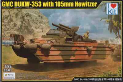 I LOVE KITS 1:35 SCALE GMC DUKW-353 w/105mm Howitzer KIT#63540~NEW in BOX