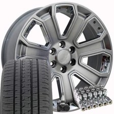 5661 Hyper 20x8.5 Rims Bridgestone Tires Tpms Set Fit Silverado Sierra