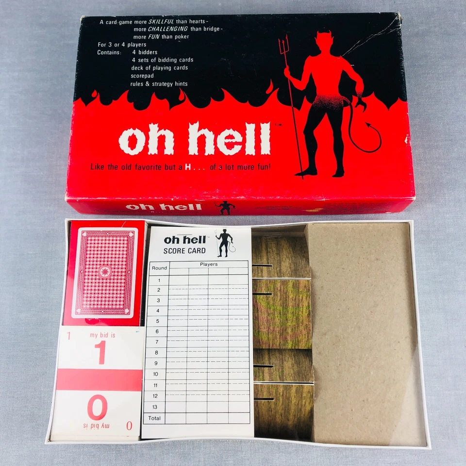 Oh Hell Card Board Game SEALED Vintage 1973 Cadaco 3-4 players Never played - Image 2 of 4