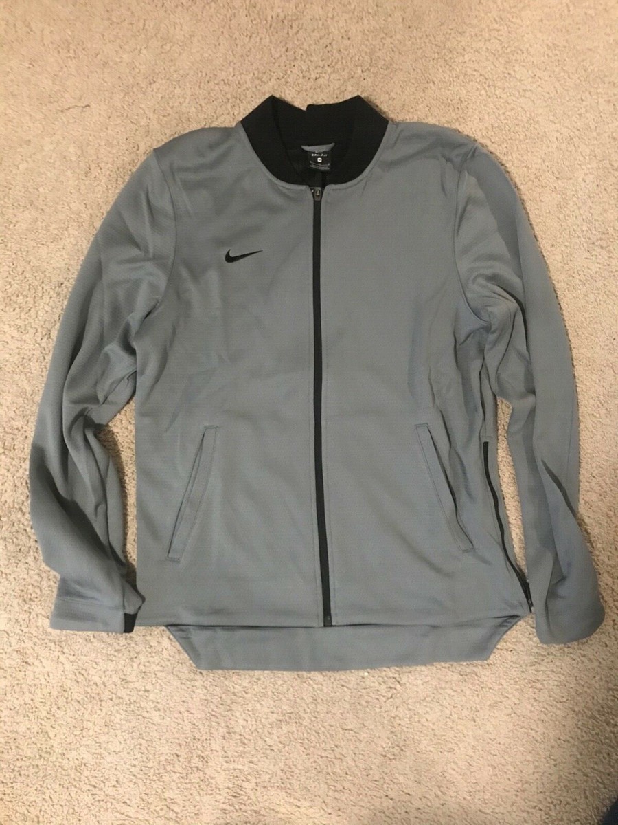Nike Men Dry-fit Full Zip Basketball Warm Up Jacket 930653-065 Gray Sz M  $140 - Main Image