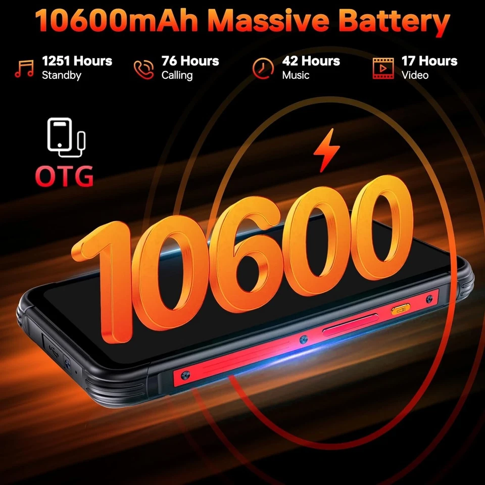 CUBOT Kingkong 8 Telefono Indistruttibile Android 13-10600mAh 12GB+256GB - Immagine 3 di 4