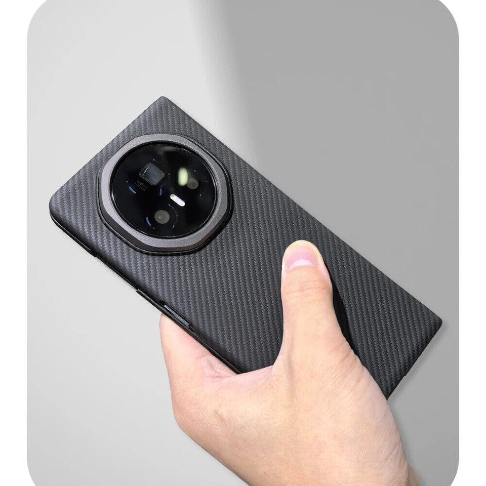 1Pc Real Carbon Fiber Grids Camouflag Thin Cover For Honor Magic V3