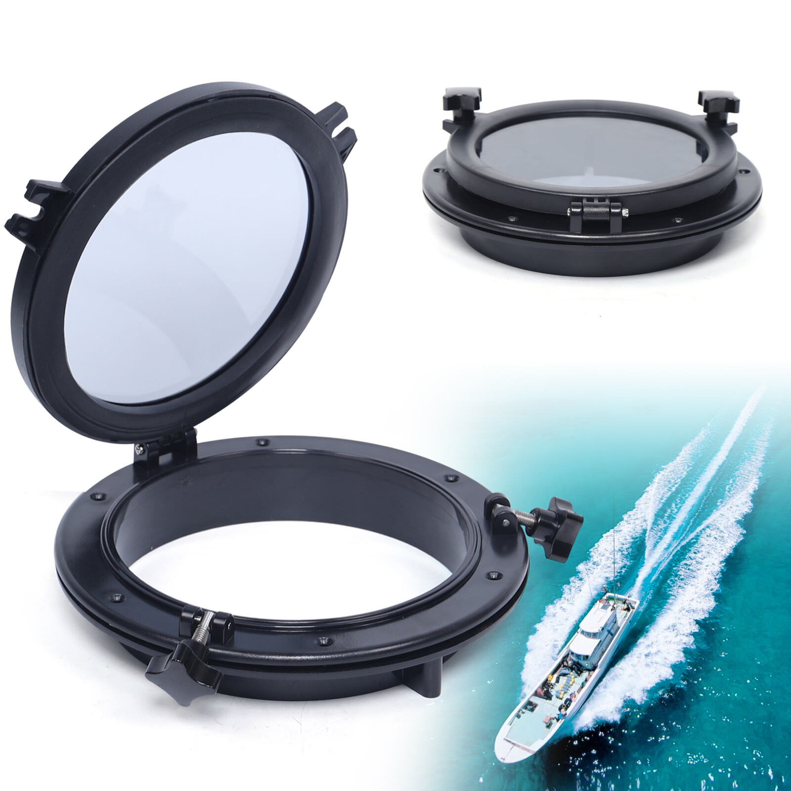 10" Porthole Boat Marine Yacht RV Round Opening Window Port Hole