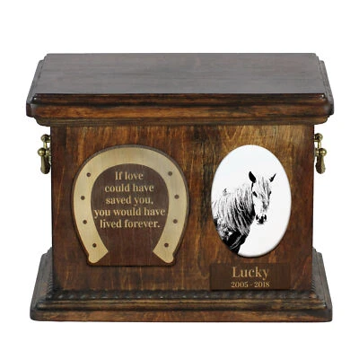 Cheval Giara urne en bois pour cheval Art-Dog - Photo 1/4