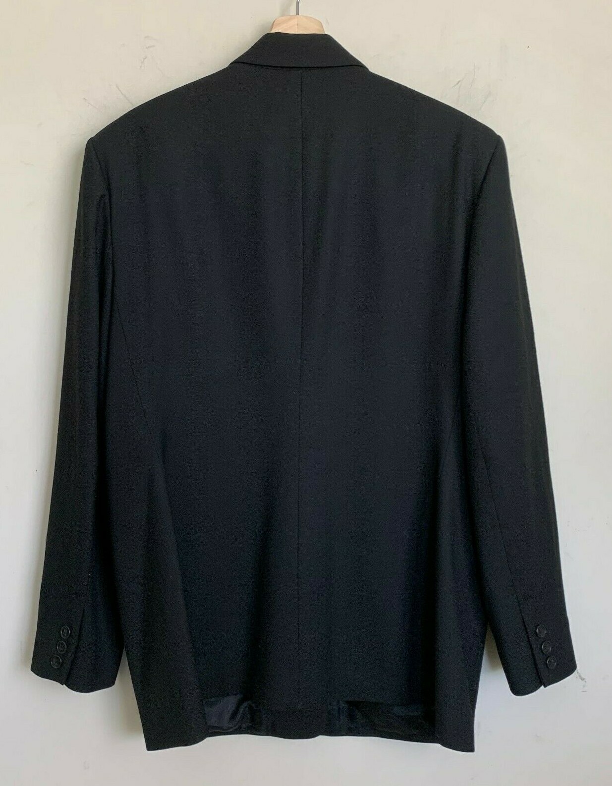 Talbots Jacket Black Wool Collared Buttons Pocket… - image 2