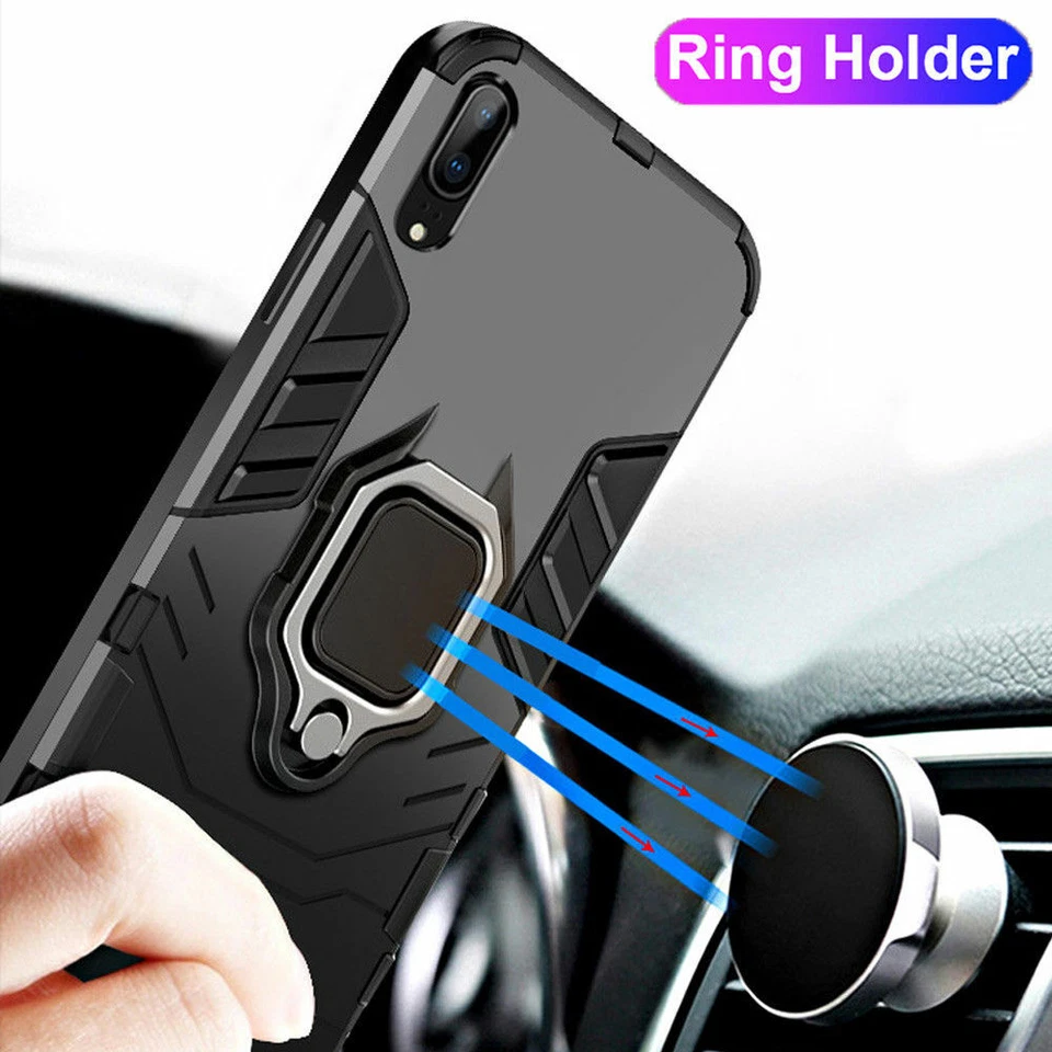 Funda con soporte a prueba de golpes para Huawei P30 Pro Mate 20 Enjoy Hybrid Armor Foto 2 de 4