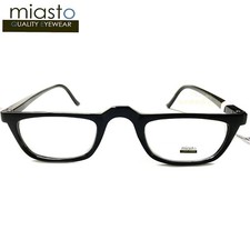 NWT$39.99 MIASTO HALF FRAME 1/2 READING GLASSES~BLACK UNISEX+2.50~SPRING HINGE