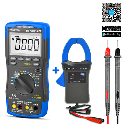 Digital Hand-Multimeter 6000 Zähler AC DC Spannung Stromzange Adapter Voltmeter