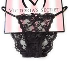 VICTORIA'S SECRET DREAM ANGELS Black Lace Adjustable String Bikini Panty S M L X