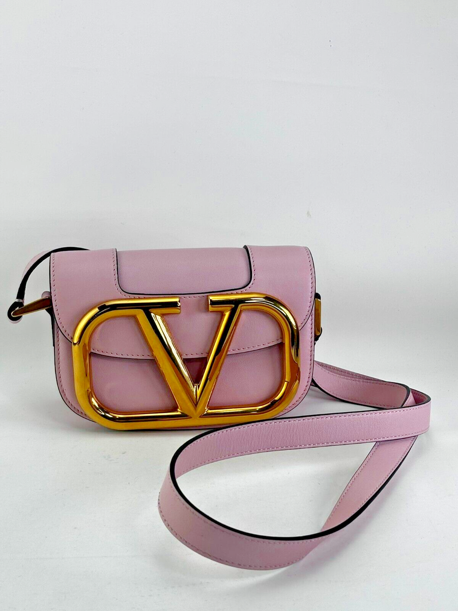 Authentic Valentino Garavani Supervee Small Pink Calfskin Authentic Valentino Garavani Supervee Small Pink Calfskin
