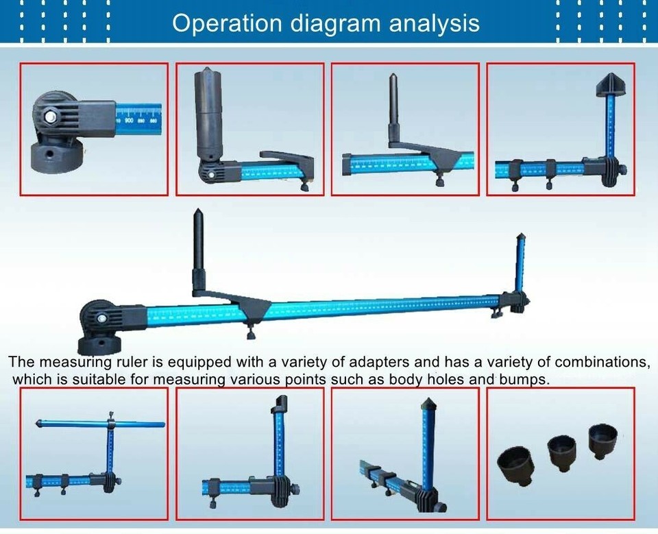 Auto Body Measuring System Auto Chassis Tram Gauge Car Body Repair