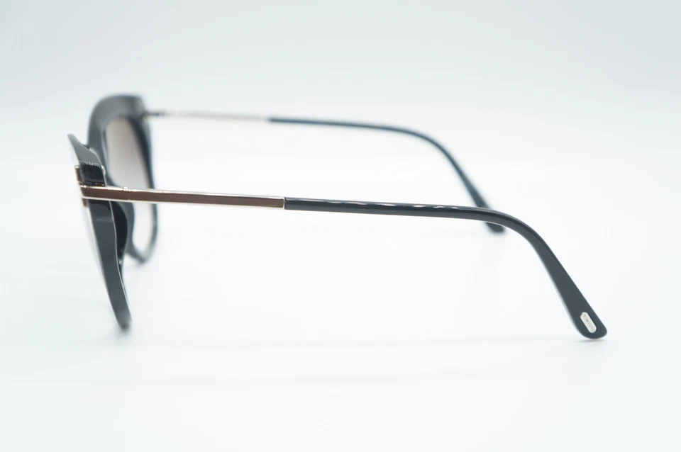 NUEVO TOM FORD TF 821 01B KIRA NEGRO GRADO HUMO AUTÉNTICAS GAFAS DE SOL MARCOS 56-16 Foto 4 de 4