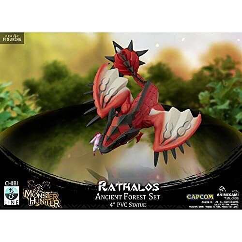 Monster Hunter AGS-CAPMHAFRATH PVC Figurine (Rathalos), Red, 4 Inchs - Picture 1 of 4