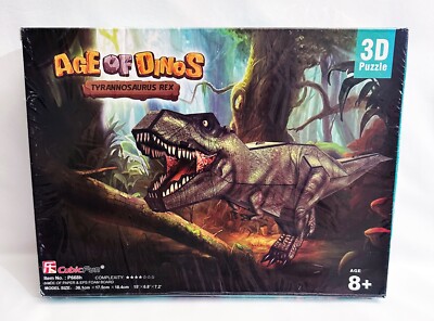 Cubic Fun Age of Dinos 3D Puzzle - Tyrannosaurus rex, P668H-36pcs T. rex