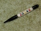 Militaria: IRAQ Campaign Ribbon Twist Pen W Ribbon in Lucite & Curly Maple Body — photo 1