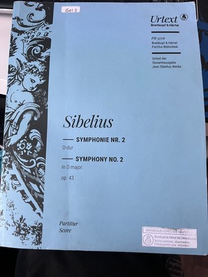 Sibelius: Symphonie Nr. 2 in D-Dur, Op. 43 komplette Werke - Reihe I - Band 3