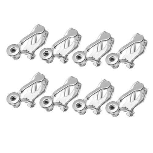 8 Pcs Ear Clip Adapter Women's Replacement Earring Backs Diy Earrings