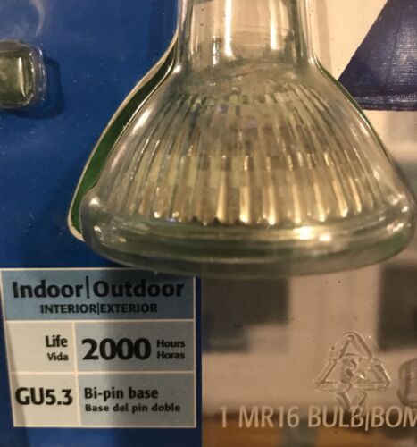 5-Sylvania Indoor Outdoor Floodlight Bulb 50W Watt 12V Volt MR16 GU 5.3 Base - Picture 4 of 4