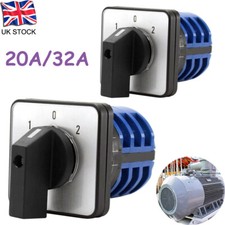 LW26-20A/32A AC660V 3 Position 3 Phase Universal Rotary Cam Changeover Switch UK