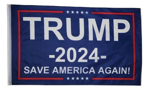 Bandiera Trump 2024 3x5 Piedi - 'Trump Won Saver America' E 'Kamala Suks' - 100D Woven Poly Nylon - Trade Winds