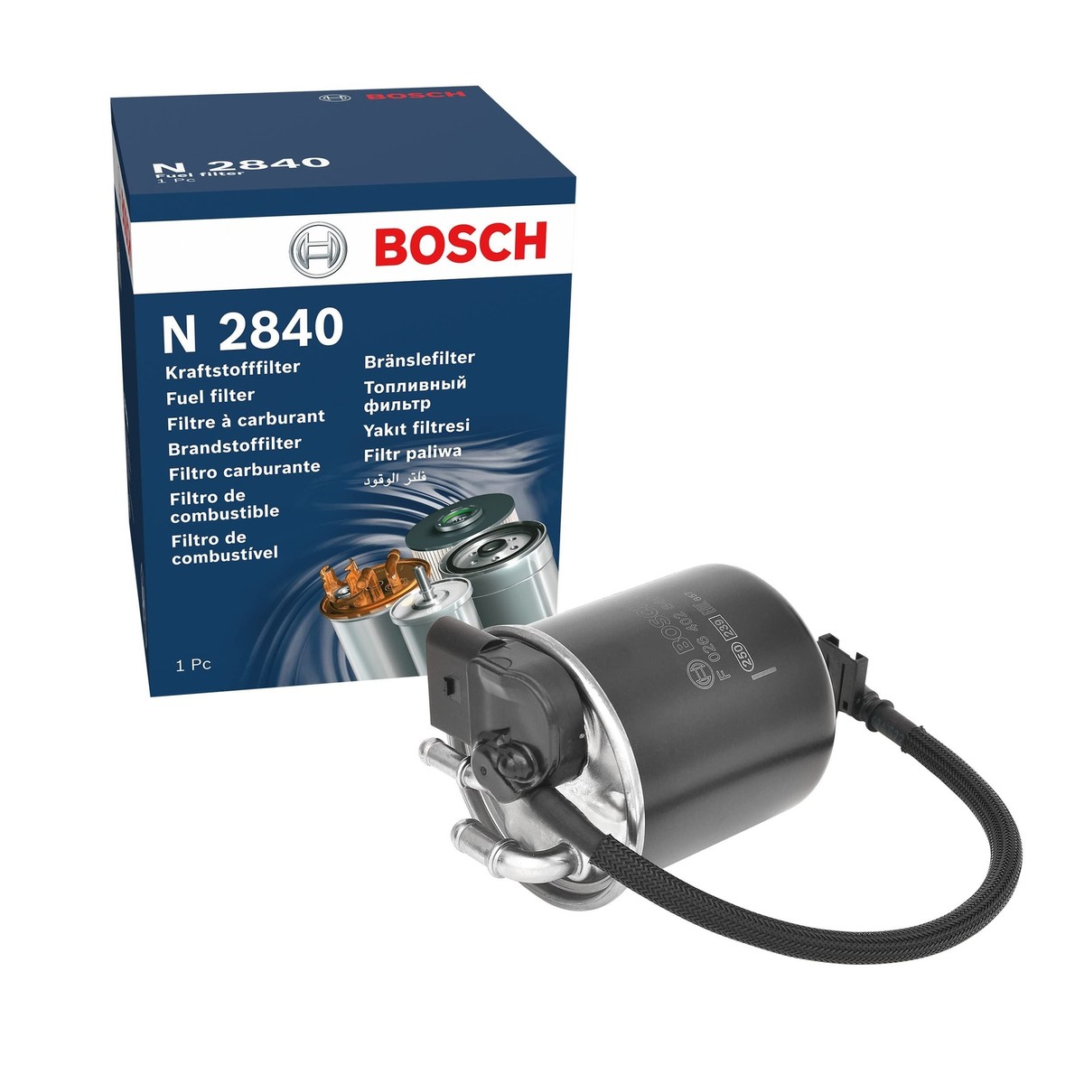 Filtro Diesel Bosch N2840 - Ricambio Auto Di Alta Qualità, Per Protezione Motore E Iniezione