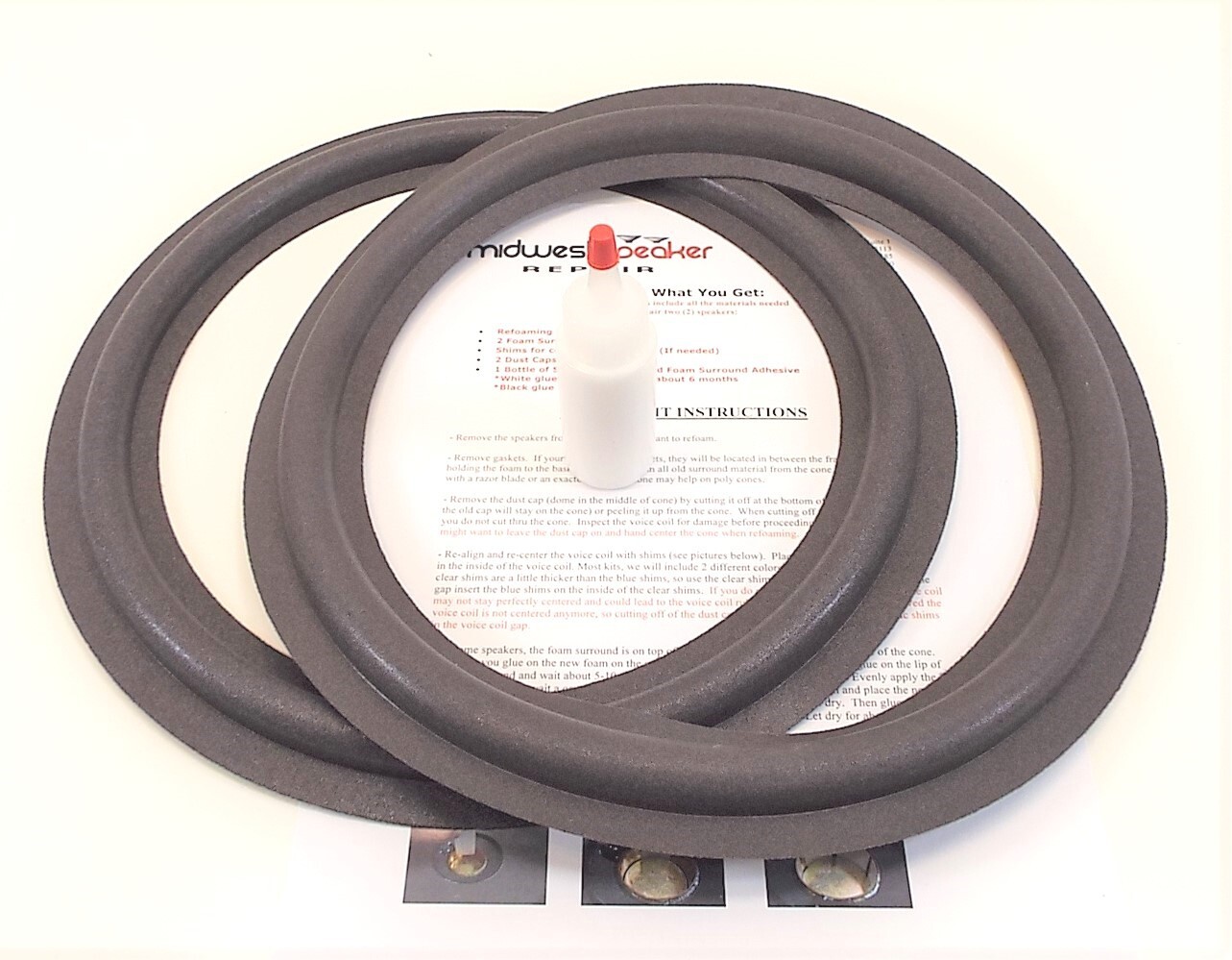 Kenwood Model 9912 12" Woofer Refoam Kit Speaker Repair eBay