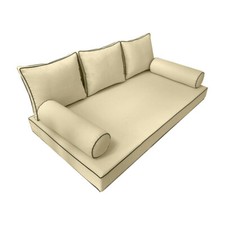 |TYLKO POKROWIEC NA ŚLIZG| S3 Materac dzienny Podpory tylne Kontrastowe wykończenie Łóżeczko AD103