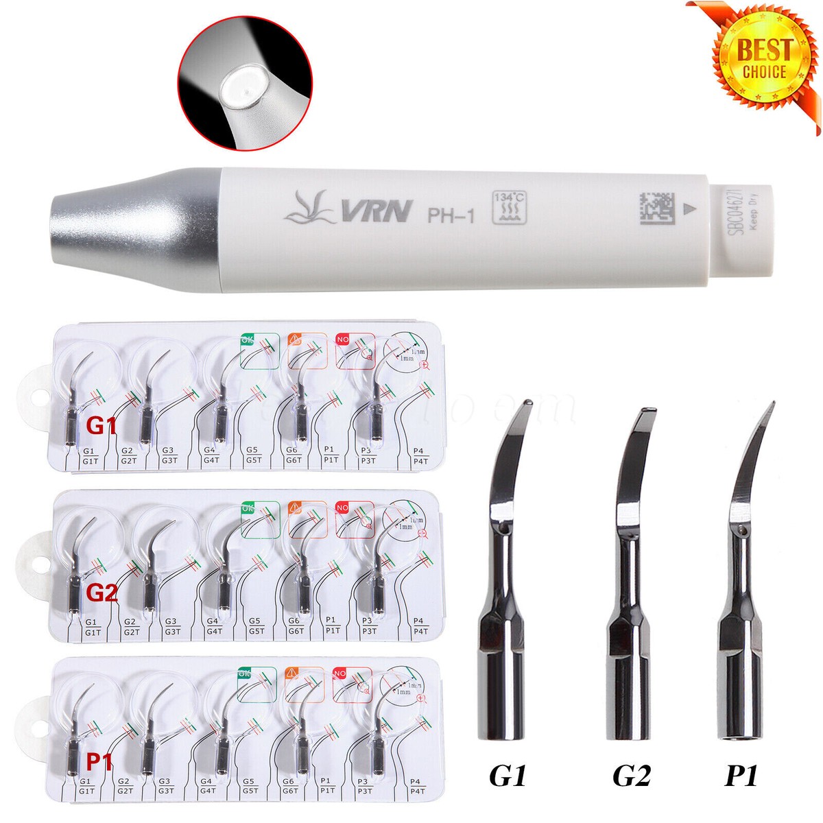 EMS 業務用 Dental Ultrasonic Piezo Scaler LED Handpiece Detachable Fit