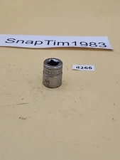 Snap-on Tools  5/8" 6 Pt Shallow Chrome Socket 3/8" Drive FS-201 USA 