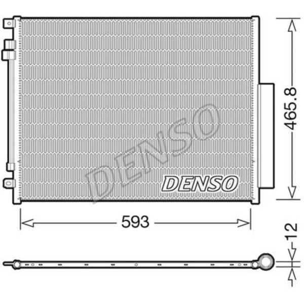 Denso Kondensator Klimaanlage Mit Trockner FüR Alfa Romeo Giulia 952_ Stelvio-image