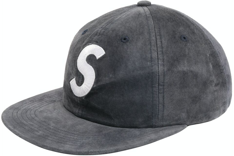 Кепка Supreme Suede с логотипом S на 6 панелях темно-синего цвета один размер F W 16 14190₽