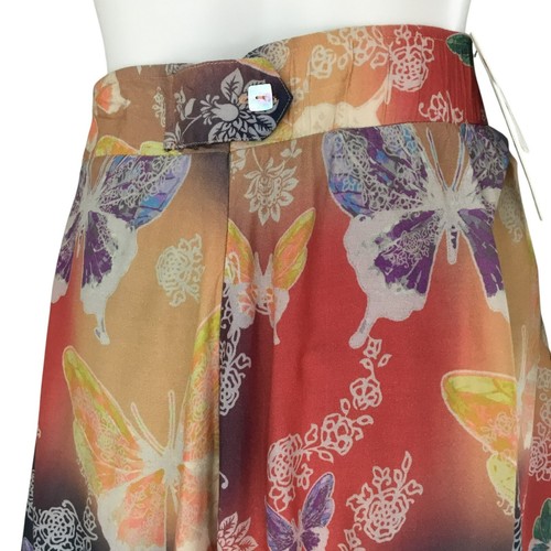 Soft Surroundings Maxi Skirt Size M Butterfly Garden Jardin D'eau Colorful BOHO - Picture 8 of 15