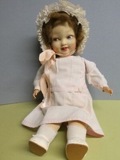 Poupée ancienne: Ravissant " Joli Bébé " Raynal tête feutre ( feutrine) 42 cm.