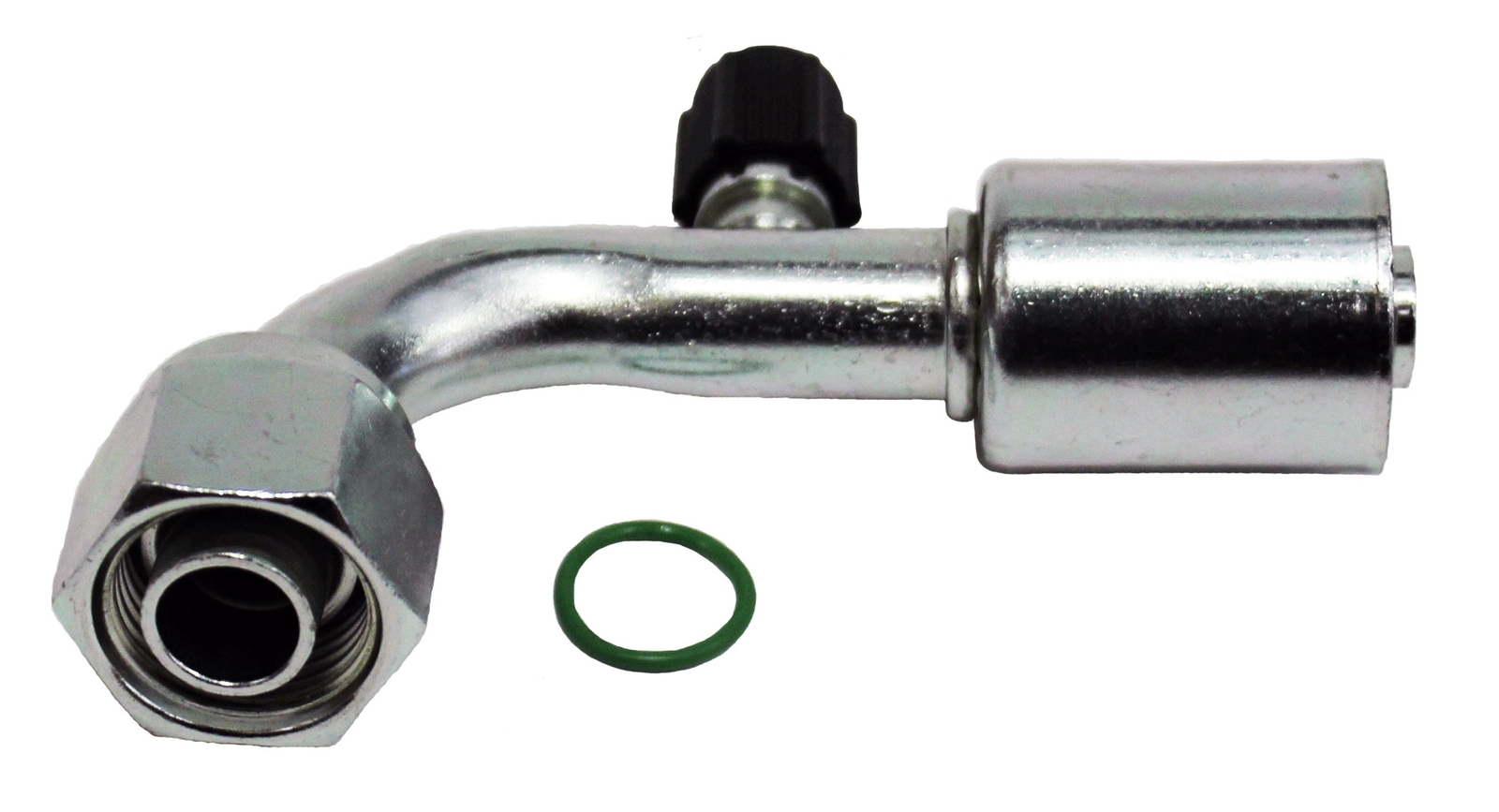 Beadlock AC Fitting Steel #10 Female 90 Low Charge Port 70R6491S
