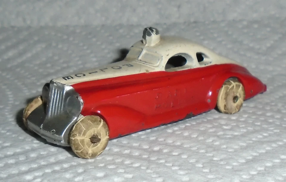 VINTAGE BARCLAY Lead "Radio Police Car, Red" BV 49 Excellent Cond. Free Ship  - Image 4 of 4