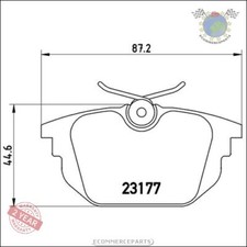 Kit Bremsbeläge Brembo Hinterachse für ALFA ROMEO SPIDER GTV 155 146 145 33 FI D