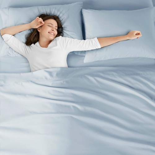 4 Pc Microfiber Soft Smooth Touch Bedding Sheet Set Wrinkle free for All Season - Picture 77 of 108