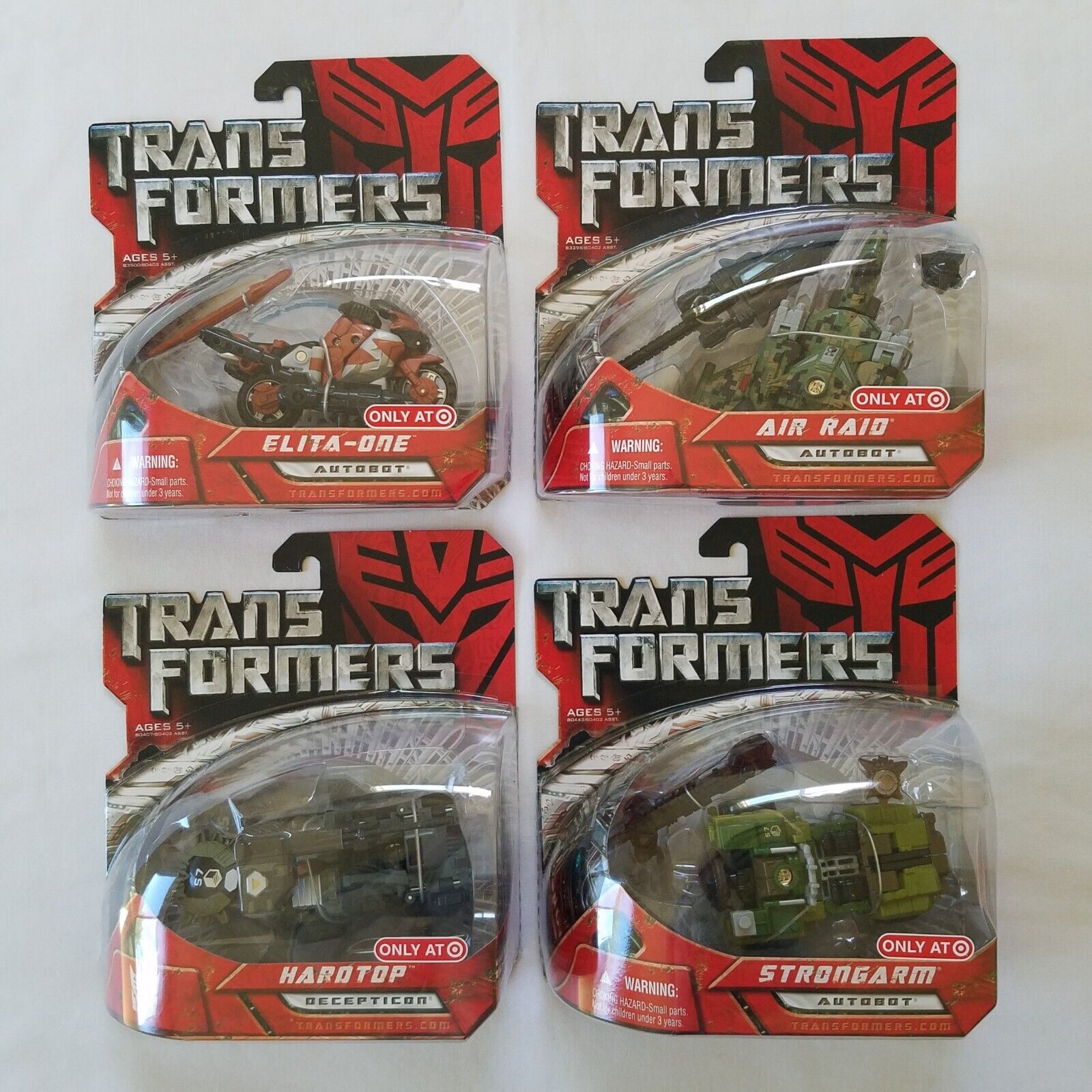 Transformers Movie 2007 Scouts Elita-One Air Raid Hardtop & Strongarm MOSC Lot