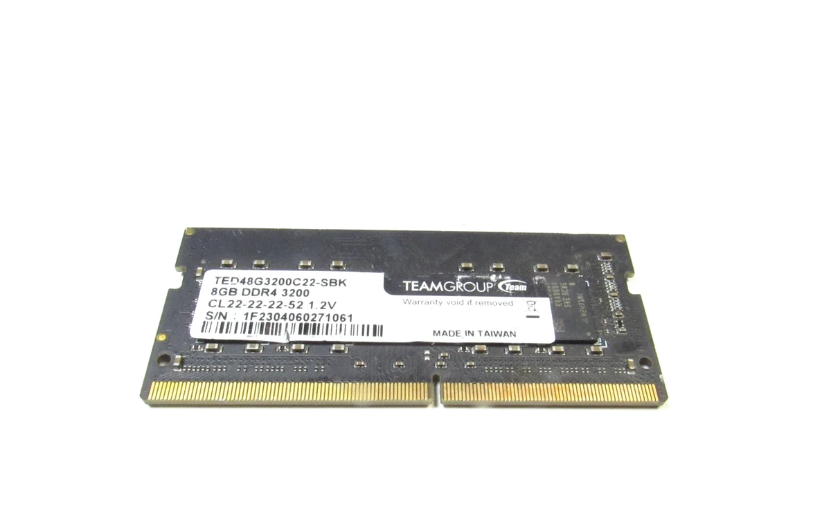 Team Group DDR4 SDRAM 8 GB Capacity per Module Memory (RAM) for