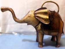 Giesskanne Elefant Metall Höhe ca. 28 cm, Länge ca. 40 cm, Handarbeit gebraucht