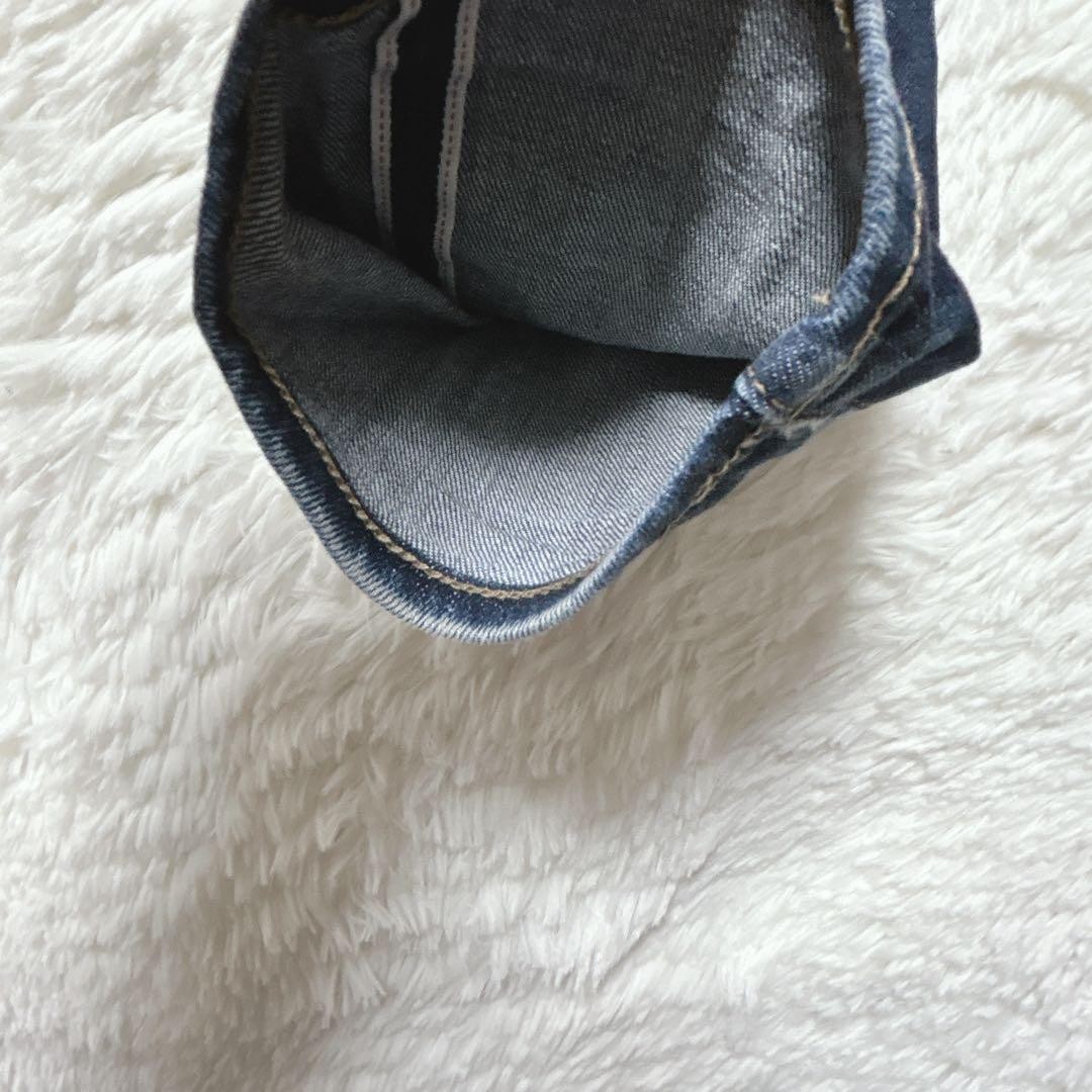 Uniqlo denim slim fit jeans red ear F blue 31(79cm) 96421C thumbnail 5