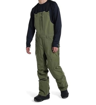 $279 Burton Reserve Snow Bibs Men's XL Forest Moss Waterproof
