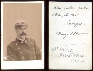 25° REGGIMENTO FANTERIA 'COMO' FOTO 1890