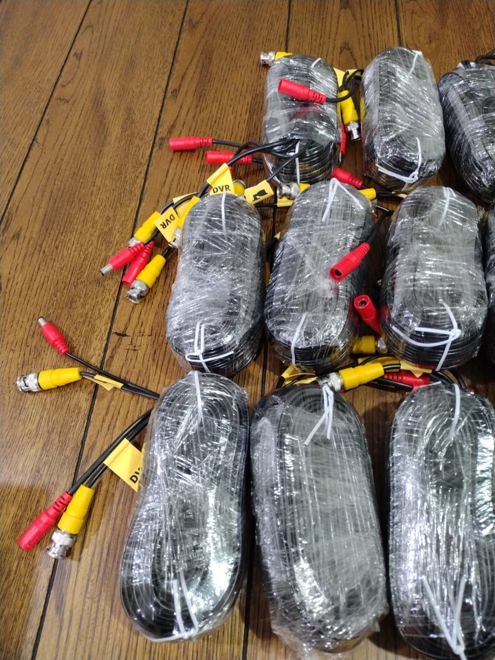 16 Pack Defender BNC Camera Cables 60' for Security System - Image 2 of 4