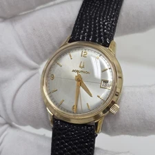 1976 Bulova Accutron 10K Gold Plated Cal 2191.10 Mens Dress Watch Date Rare
