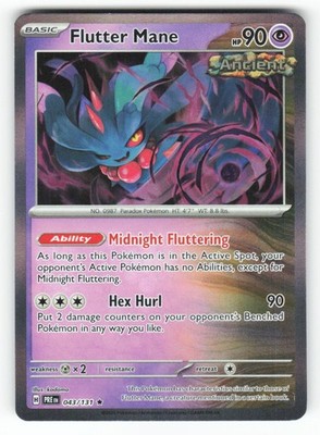 Flutter Mane 043/131 Holo Rare SV: Prismatic Evolutions Pokemon Holo Near Mint